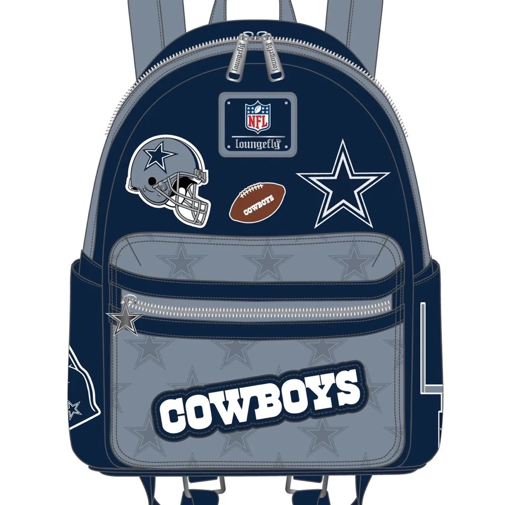 LOUNGEFLY NFL DALLAS COWBOYS PATCHES MINI BACKPACK